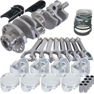 Eagle Chevy LS 4.8/5.3 4.000in Crank 58 Tth Rlctor 6.125in H-Beam 3.780in Pistons Rotating Assembly - 127623780 Trusted Brand