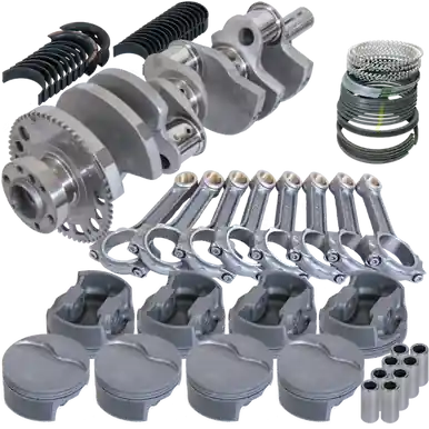 Budget Eagle Chevy LS7 4.000in Crank 58 Tth Rlctor 6.125in I-Beam Rods 4.125in Pistons Rotating Assembly - 629464125