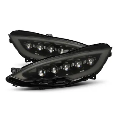 Money Back Guarantee AlphaRex 12-21 Tesla Model S NOVA LED Proj Headlights Alpha-Black w/Actv Light & Seq.Sig / SB DRL - 880878