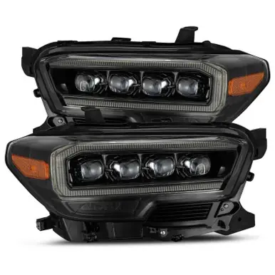 AlphaRex 16-20 Toyota Tacoma NOVA LED Projector Headlight Plank Style Alpha Black w/Activation Light - 880705 One Day Deal