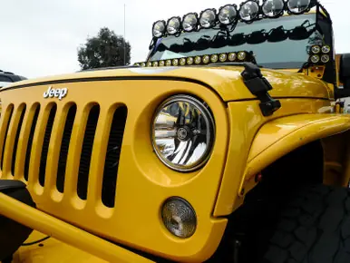 Secure Checkout KC HiLiTES 07-18 Jeep JK (Not for Rubicon/Sahara) 7in. Gravity LED DOT Headlight (Pair Pack System) - 42351