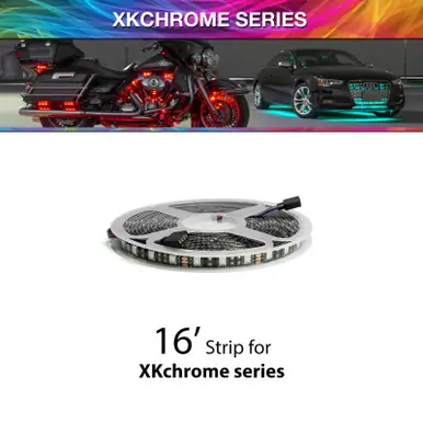 Don’t Miss Out XK Glow 16ft cuttable RGB LED strip roll w/ weather resistant coating - XK-4P-S-16FT