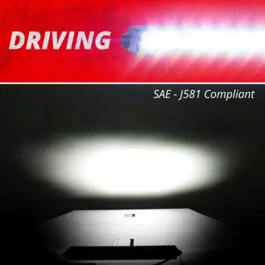XK Glow Razor Light Bar Auxiliary High Beam Driving No Wire & Switch 20in - XK064020-D Fresh Stock