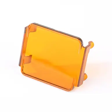 Weekend Sale Rugged Ridge 3 Inch Square LED Light Cover Amber - 15210.67