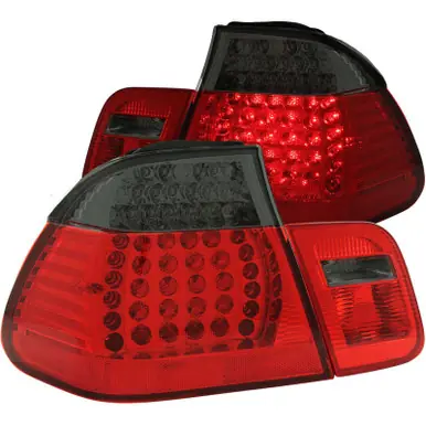 ANZO 1999-2001 BMW 3 Series E46 LED Taillights Red/Smoke 2pc - 321126 Limited Edition