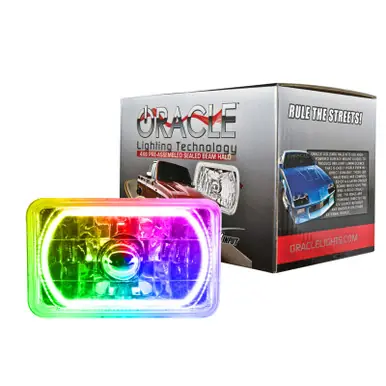Oracle Pre-Installed Lights 4x6 IN. Sealed Beam - ColorSHIFT Halo - 6909-333 Brand New