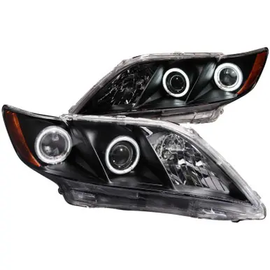 Holiday Sale ANZO 2007-2009 Toyota Camry Projector Headlights w/ Halo Black - 121181