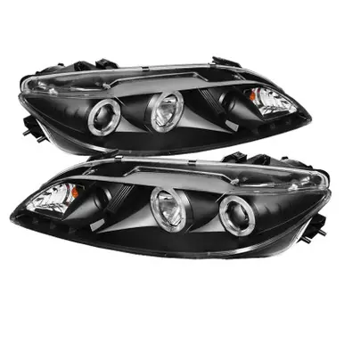 Secure Checkout Spyder Mazda 6 03-05 With Fog Lights Projector Headlights LED Halo DRL Blk PRO-YD-M603-FOG-DRL-BK - 5042538