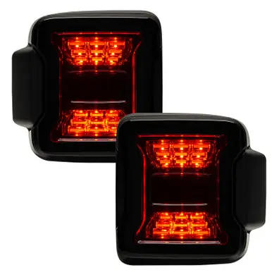 Crafted Oracle Jeep Wrangler JL Black Series LED Tail Lights - 5852-504