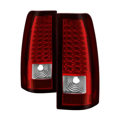 Crafted Xtune Chevy Silverado 1500/2500/3500 03-06 LED Tail Lights Red Clear ALT-ON-CS03-LED-RC - 5008787