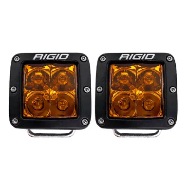 Best Price Rigid Industries D-Series Spot w/ Amber PRO Lens (Pair) - 20252