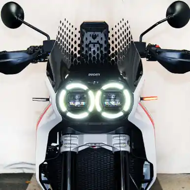 New Rage Cycles 22+ Ducati DesertX Front Turn Signals - DESERTX-FB Warranty Included