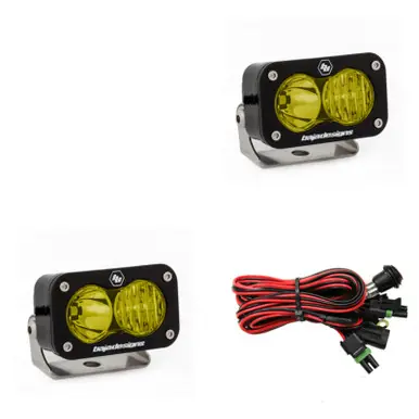 Limited Offer Baja Designs S2 Pro Wide Cornering Pair - LED Amber - 487815