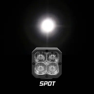XK Glow XKchrome 20w LED Cube Light w/ RGB Accent Light - Spot Beam - XK065001-S Bargain