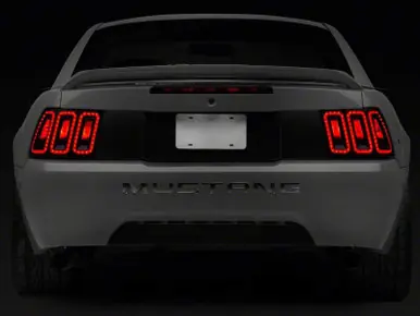 Limited Time Raxiom 99-04 Ford Mustang Excluding 99-01 Cobra Icon LED Tail Lights- Black Housing (Smoked Lens) - 100807