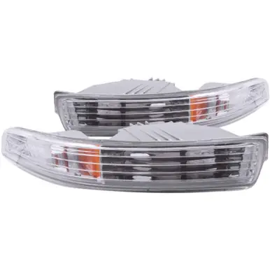 Today Only ANZO 1994-1997 Acura Integra Euro Parking Lights Chrome w/ Amber Reflector - 511020