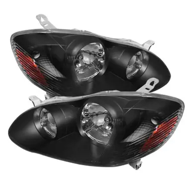 Xtune Toyota Corolla 03-06 Crystal Headlights Black HD-JH-TC03-AM-BK - 5073754 Free Delivery
