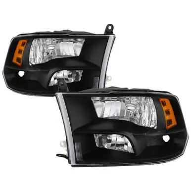 Bargain xTune Dodge Ram 1500 09-17 (Non-LED) Halogen Only OEM Style Headlights - Black HD-JH-DR09-QU-BK - 9040191