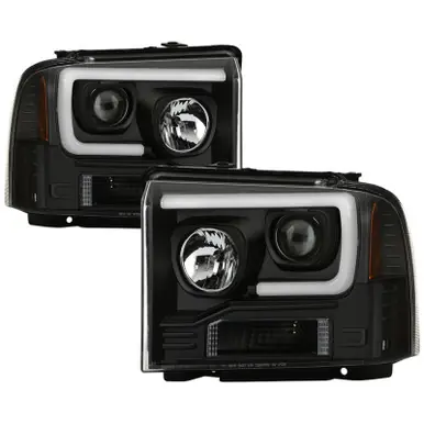 Bargain Spyder 05-07 Ford F250/350/450 Super Duty Projector LED Black PRO-YD-FS05V2PL-BK - 5087911