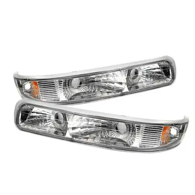 Limited Time Xtune Chevy Silverado 99-02 / Chevy Suburban/TahOE 00-06 Amber Bumper Lights Euro CBL-CS99-E-AM - 5014764