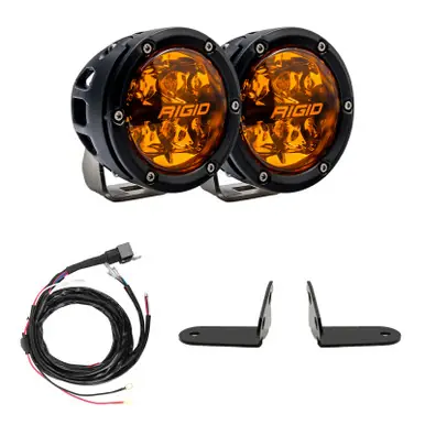 Cheap Rigid Industries 2017+ Polaris Pro R/Turbo R Revolve Amber PRO A-Pillar Light Kit - 41652