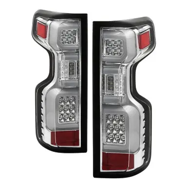 Seasonal Sale Spyder Chevy Silverado 19-20 (Do Not Fit Halogen Model) LED Tail Light - Chrome ALT-YD-CS19LED-C - 5087287