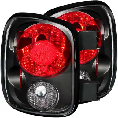 ANZO 1999-2004 Chevrolet Silverado Taillights Black - 211028 Low Price