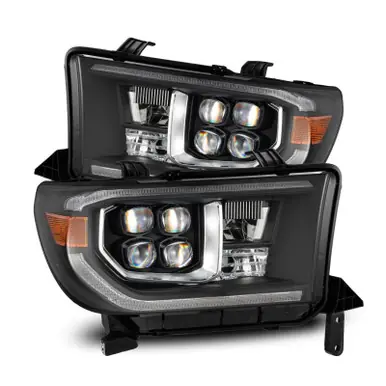 Limited Offer AlphaRex 07-13 Toyota Tundra / 08-17 Sequoia NOVA LED Proj HL Black w/Actv Light Seq. Sig + DRL - 880818
