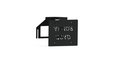 Road Armor 3.6in Offset Fairlead Mount - Tex Blk - LPF360B Reduced Price