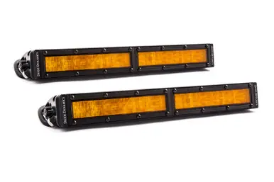 Diode Dynamics 12 In LED Light Bar Single Row Straight - Amber Wide (Pair) Stage Series - DD5045P Factory Price