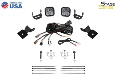 High Quality Diode Dynamics 14-18 Polaris RZR XP Stage Series SS5 A-Pillar Pod Kit - Pro White Combo - DD7852