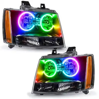 Order Now Oracle 07-13 Chevy Avalanche Pre-Assembed SMD Headlights - ColorSHIFT w/ 2.0 Controller - 7001-333