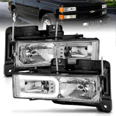 ANZO 1999-2000 Cadillac Escalade Crystal Headlights - 111499 Hot Deal