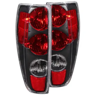 Warranty Included ANZO 2004-2012 Chevrolet Colorado Taillights Black - 211007