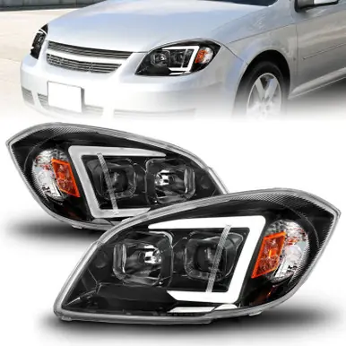 ANZO 05-10 Chevrolet Cobalt / 07-10 Pontiac G5 / 05-06 LED Projector Headlights Black Housing - 121573 Markdown
