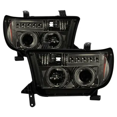 Spyder Toyota Tundra 07-13 Projector Headlights LED Halo LED Smke PRO-YD-TTU07-HL-SM - 5012043 Flash Sale