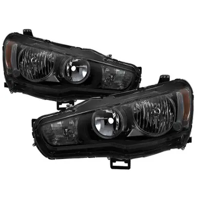 xTune Mitsubishi Lancer 08-15 OE Style Headlights - Black Smoke HD-JH-ML08-AM-BSM - 9937552 Weekend Sale