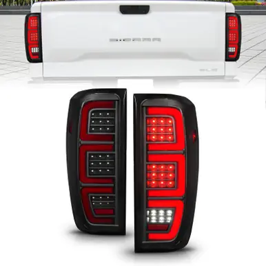 Time-Limited Anzo 19-23 GMC Sierra 1500/2500HD/3500HD Smoke Black Replacement Full LED Bar Tail Light - 311458