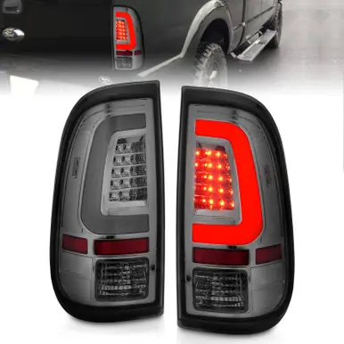 ANZO 2008-2016 Ford F-250 LED Taillights Chrome Housing Smoke Lens (Pair) - 311357 Discount