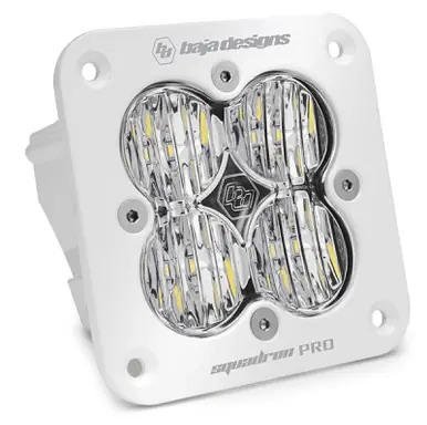 Baja Designs Squadron Pro White Wide Cornering Pattern Flush Mount LED Light Pod - Clear - 491005WT Warranty Included
