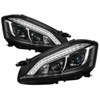 Spyder Mercedes W221 S Class 07-09 Headlights - HID Model Only - Black PRO-YD-MBW22107-HID-DRL-BK - 5083890 Affordable