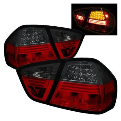 Spyder BMW E90 3-Series 06-08 4Dr LED Tail Lights Red Smoke ALT-YD-BE9006-LED-RS - 5000910 Big Sale