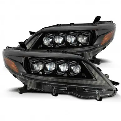 Affordable AlphaRex 11-21 Toyota Sienna LUXX LED Proj Headlights Plank Style Alpha Black w/Seq Signal/DRL - 880767