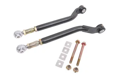 BMR 08-17 Challenger Rear On-Car Adj. Toe Rods Delrin/Rod End Combo - Black Hammertone - TR110H Don’t Miss Out