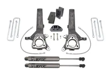 Final Sale MaxTrac 04-18 Nissan Titan 2WD 4in/2in MaxPro Elite Spindle Lift Kit w/FOX Shocks - K885342F