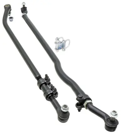 RockJock JK Currectlync Steering Sys. w/Flipped Drag Link 1.65in Dia. Tie Rod 1.3in Dia. w/Hardware - JK-9704P Sale