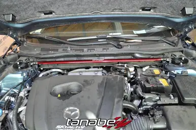 Warranty Included Tanabe Sustec Front Strut Tower Bar 14 Mazda 3 (3dr & 5dr) / Mazda 6 - TTB173F