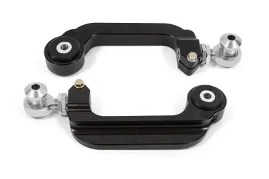 BMR 15-21 S550 Mustang Billet Aluminum Camber Links Adjustable (Delrin/Rod ends) - Black Anodized - UCA763 Free Returns