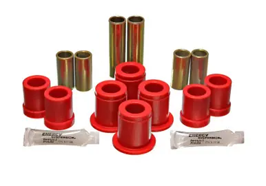 Buy Online Energy Suspension 1980-86 Nissan 720 Truck 2WD/4WD Red Front Control Arm Bushing Set - 7.3101R