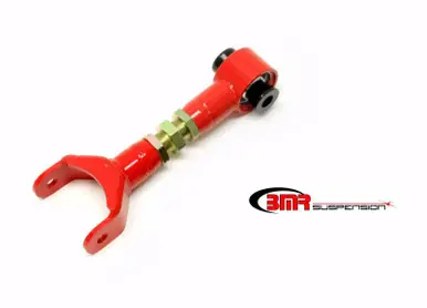 Flash Sale BMR 11-14 S197 Mustang Upper Control Arm On-Car Adj. w/ Spherical Bearings - Red - UTCA033R